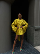 Rio Nina Robe Short Mustard Yellow