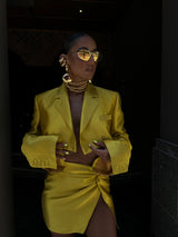 Femme Fatale Box Uomo Jacket Mustard Yellow