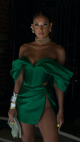 Nina Corset Emerald Green