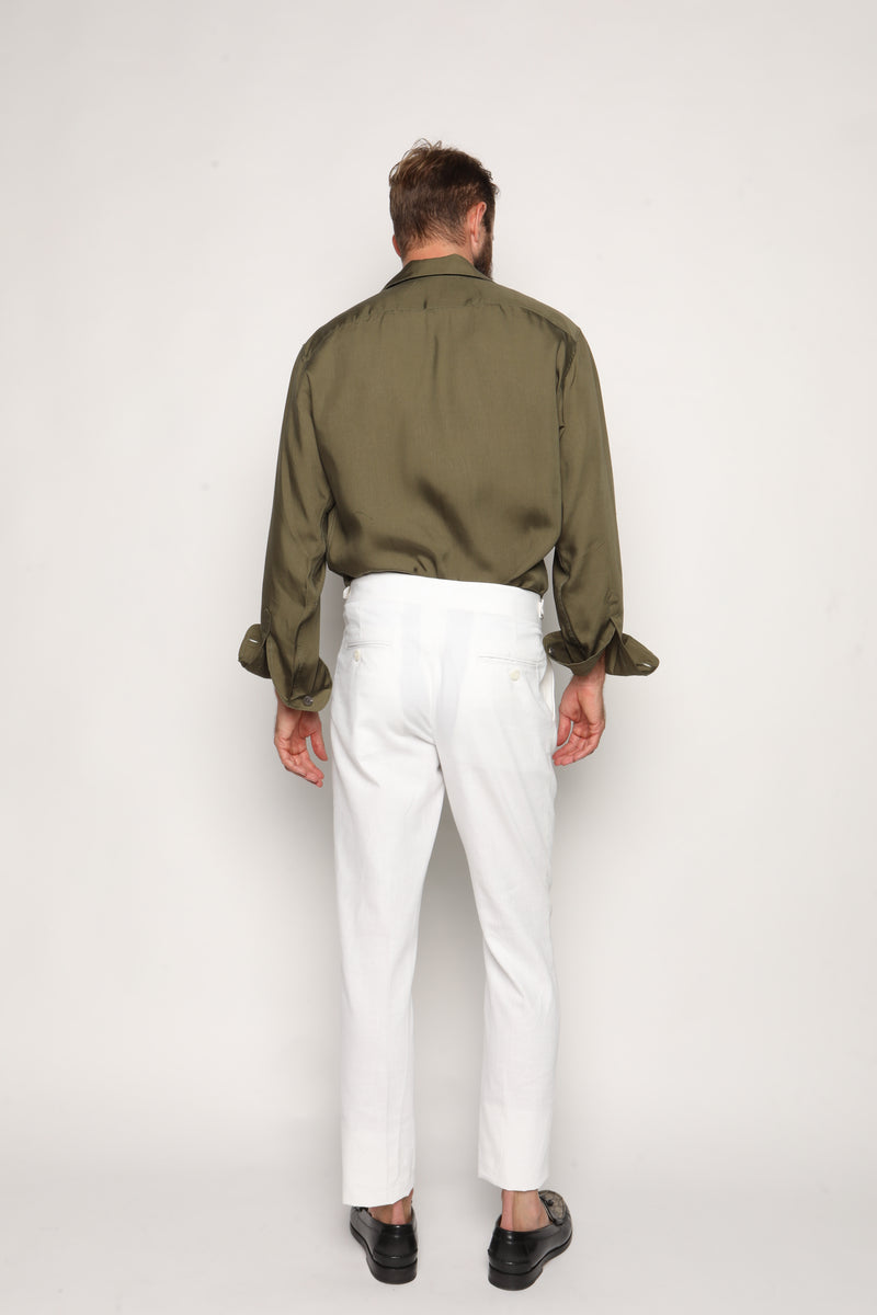 Massimo Safari Shirt Jacket Olive Green