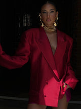 JG Jacket Dress Royal Red