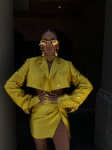 Femme Fatale Box Uomo Jacket Mustard Yellow