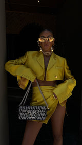 Femme Fatale Box Uomo Jacket Mustard Yellow