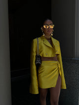 Femme Fatale Box Uomo Jacket Mustard Yellow