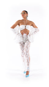 Lacella Pants White Lace