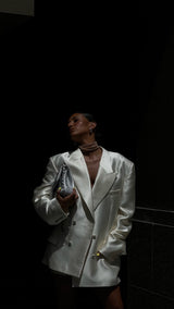 JG Jacket Dress Ivory White