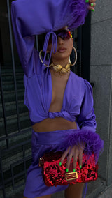 Tulum Mini Skirt Violet