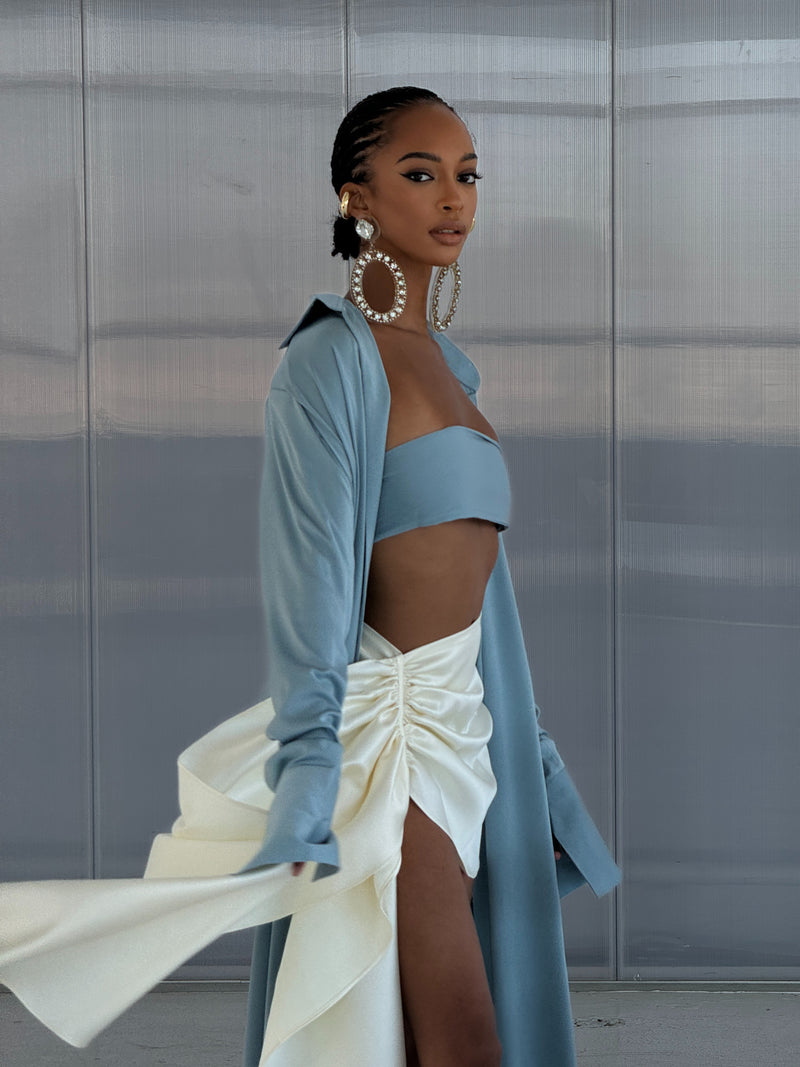 Martini Robe Muted Blue