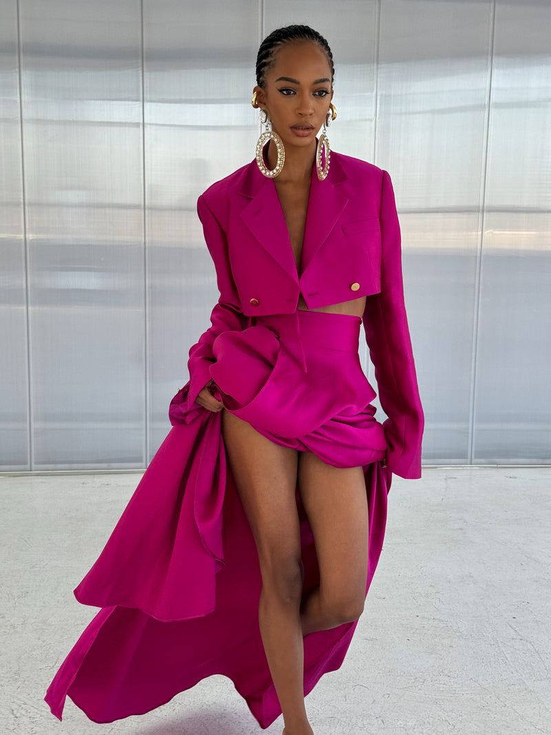 La Sola Skirt Fuchsia Pink