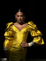 Solarino Dress Mustard Yellow