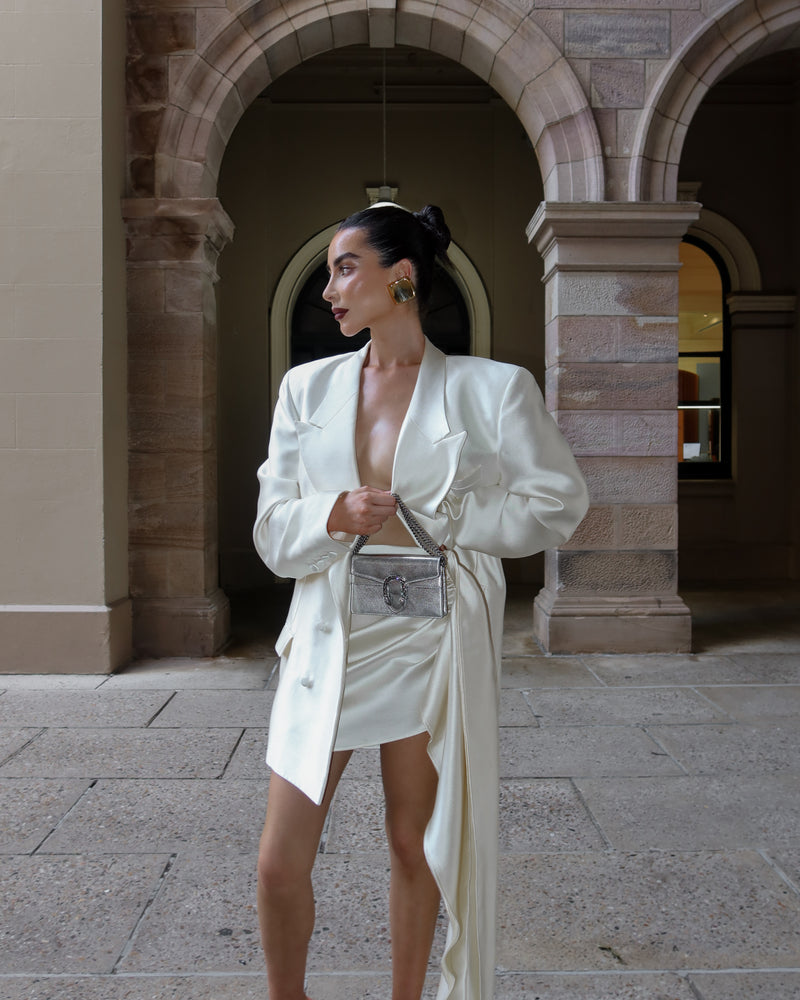JG Jacket Dress Ivory White