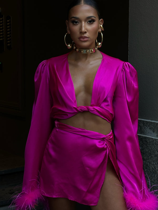Tulum Mini Skirt Pink