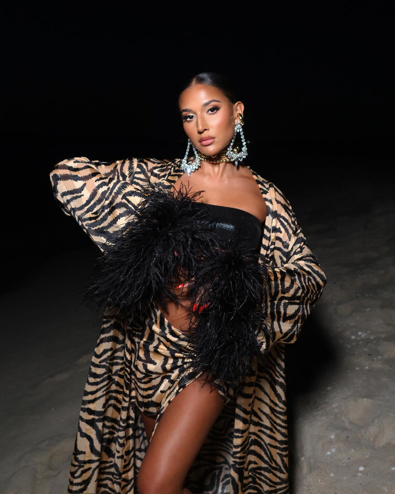 Malia Sarong Wild Tiger Print