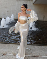 The Acqua Cropped Jacket Silver