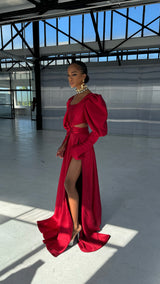 La Sola Skirt Royal Red
