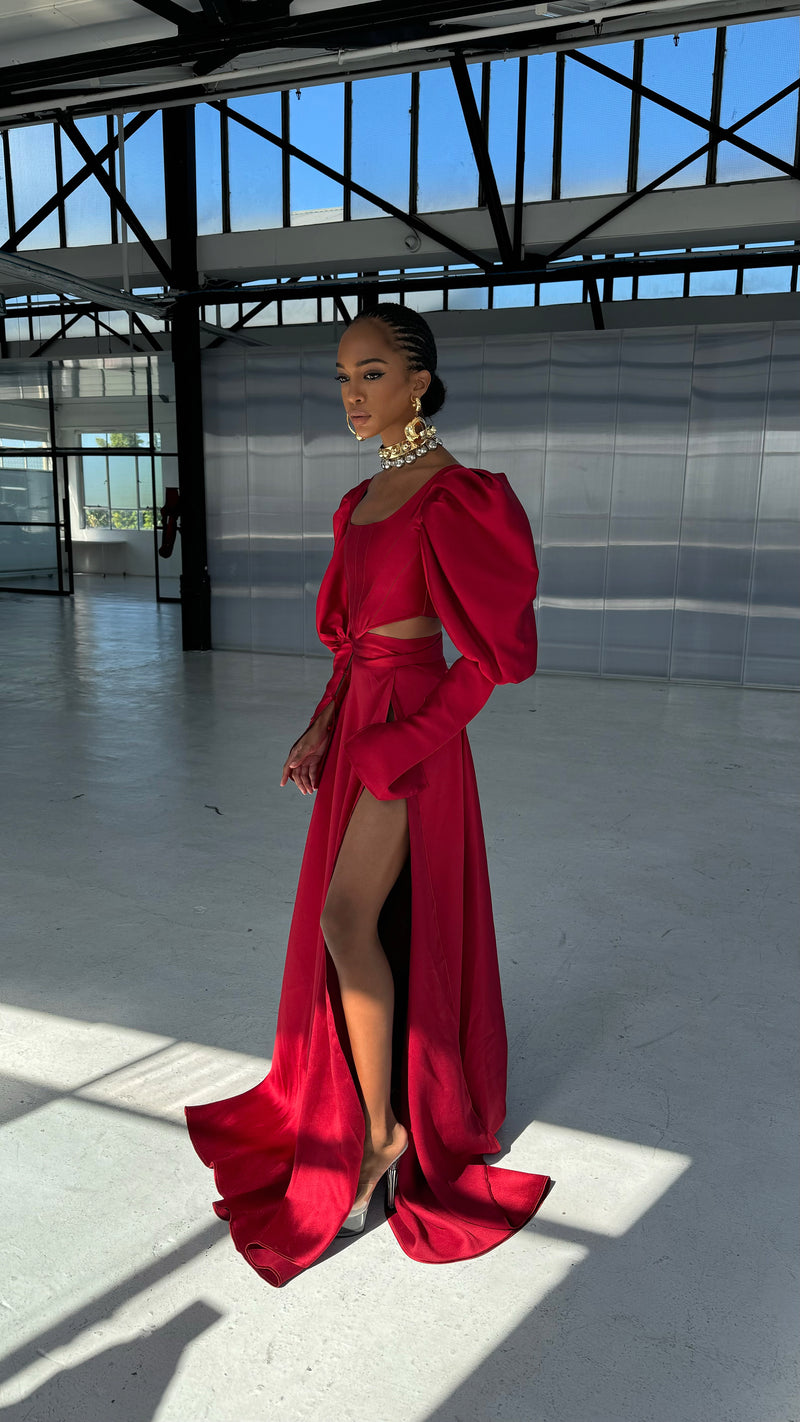La Sola Skirt Royal Red