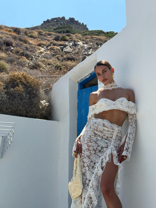 Bella Lace Skirt Ivory