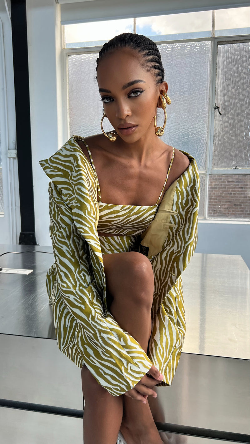 JG Jacket Dress Gold Tiger