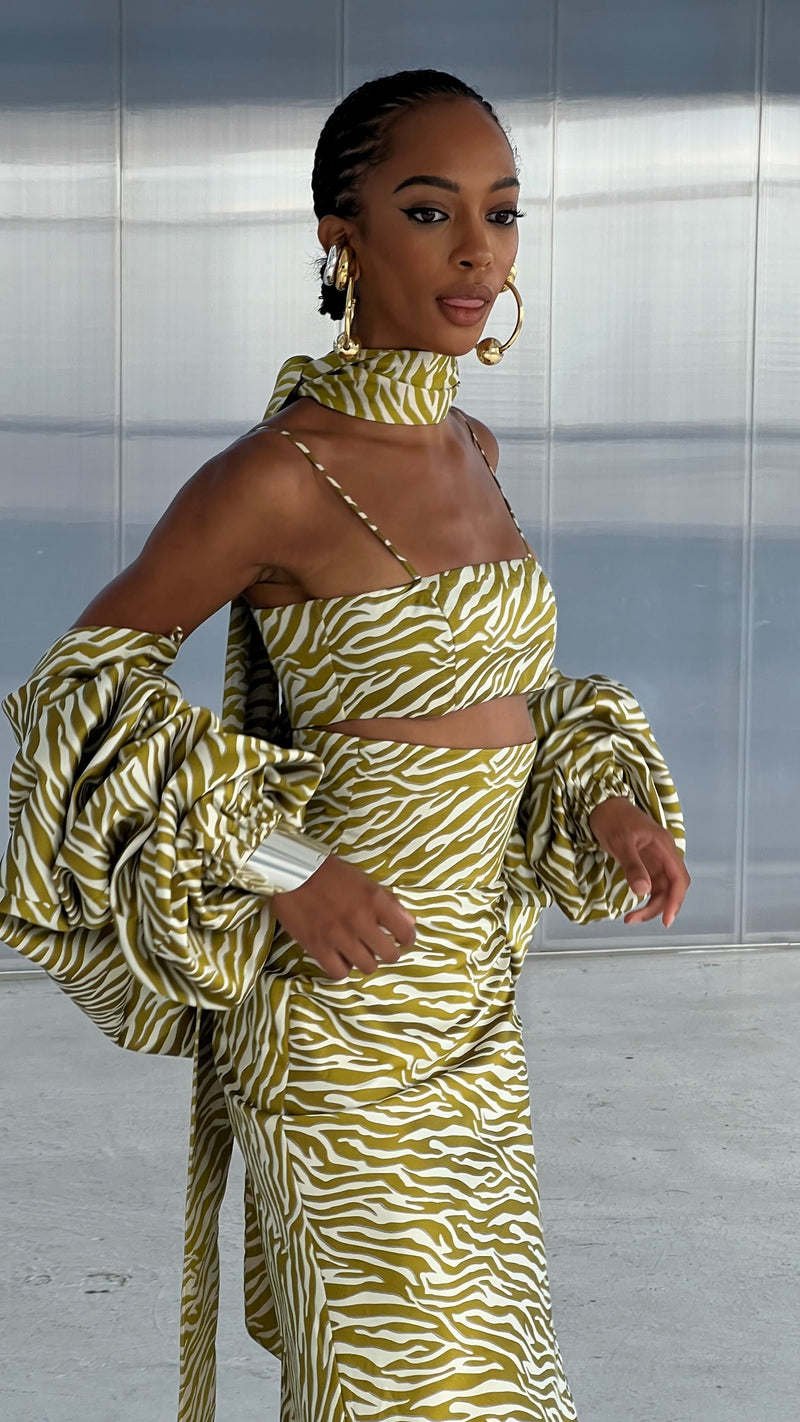 La Coda Jacket Tiger Print