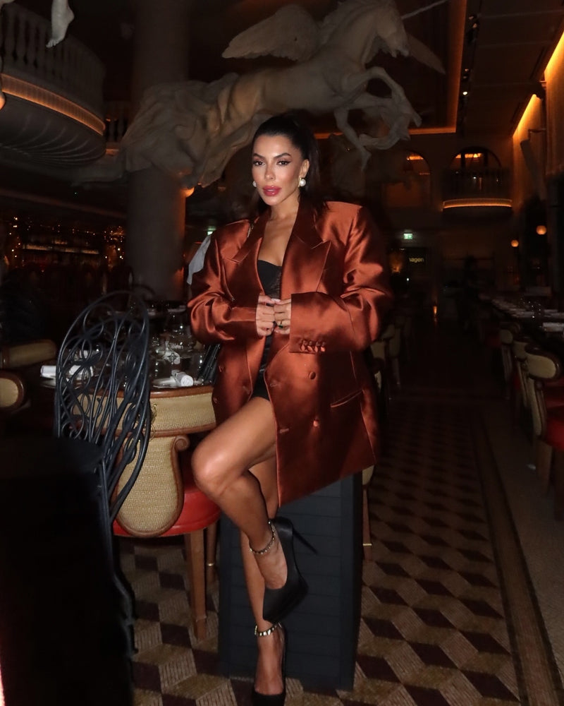 JG Jacket Dress Rich Brown