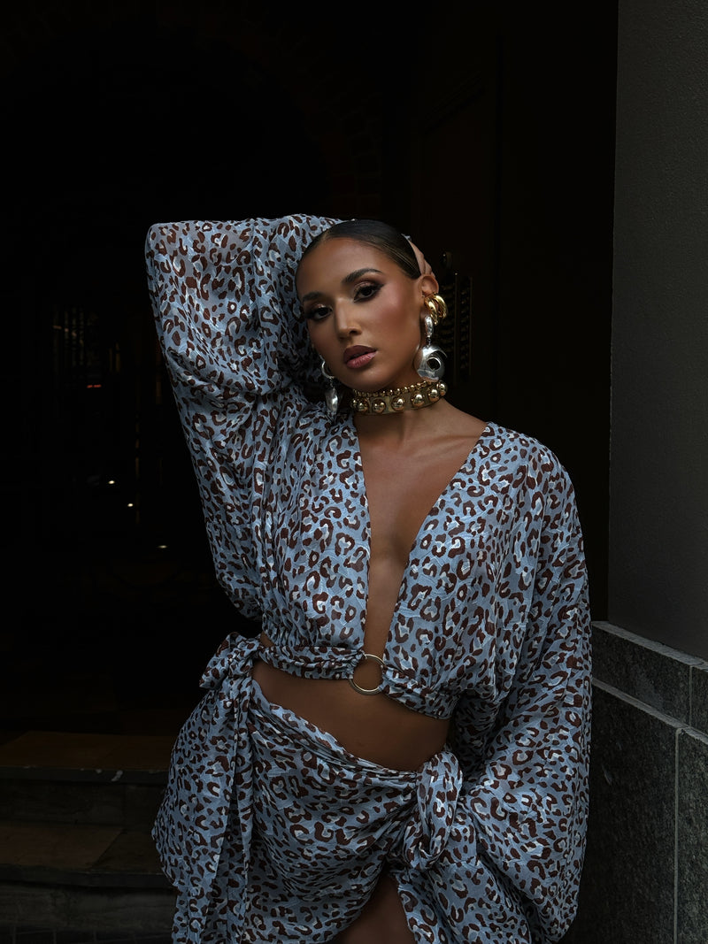Malia Sarong Leopard Print