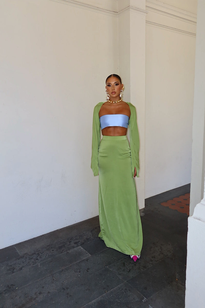 La Coda Skirt Moss Green