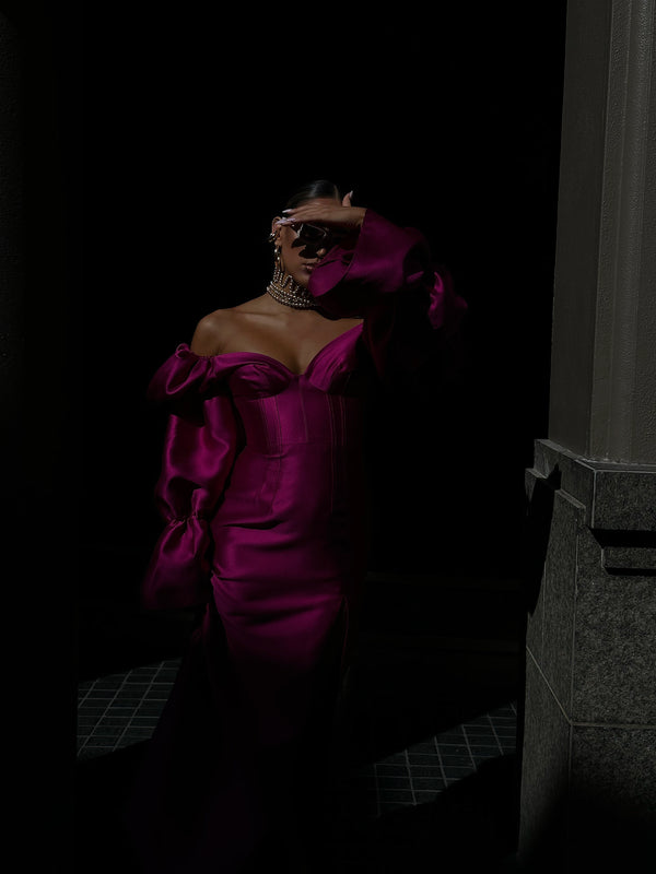Solarino Dress Fuchsia  Pink