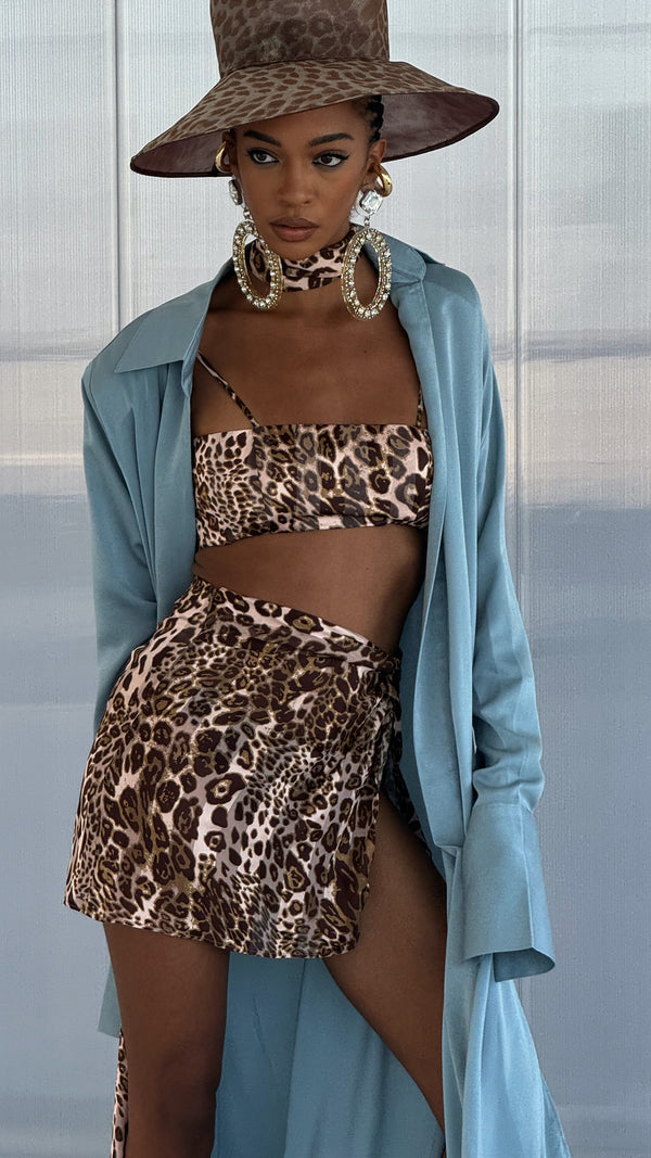 Bandita Top Brown Leopard