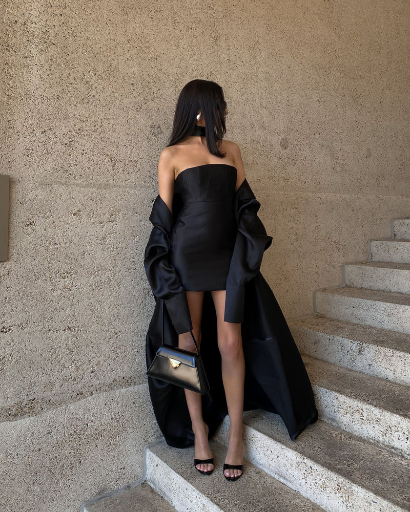 Andres Long Jacket Black