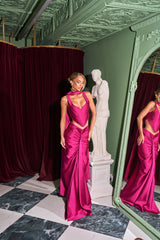 La Luna Mermaid Skirt Fuchsia Pink