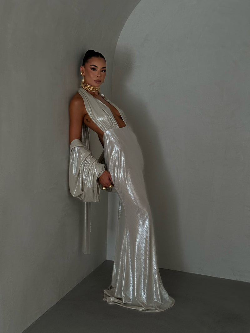 The Acqua Cropped Jacket Silver