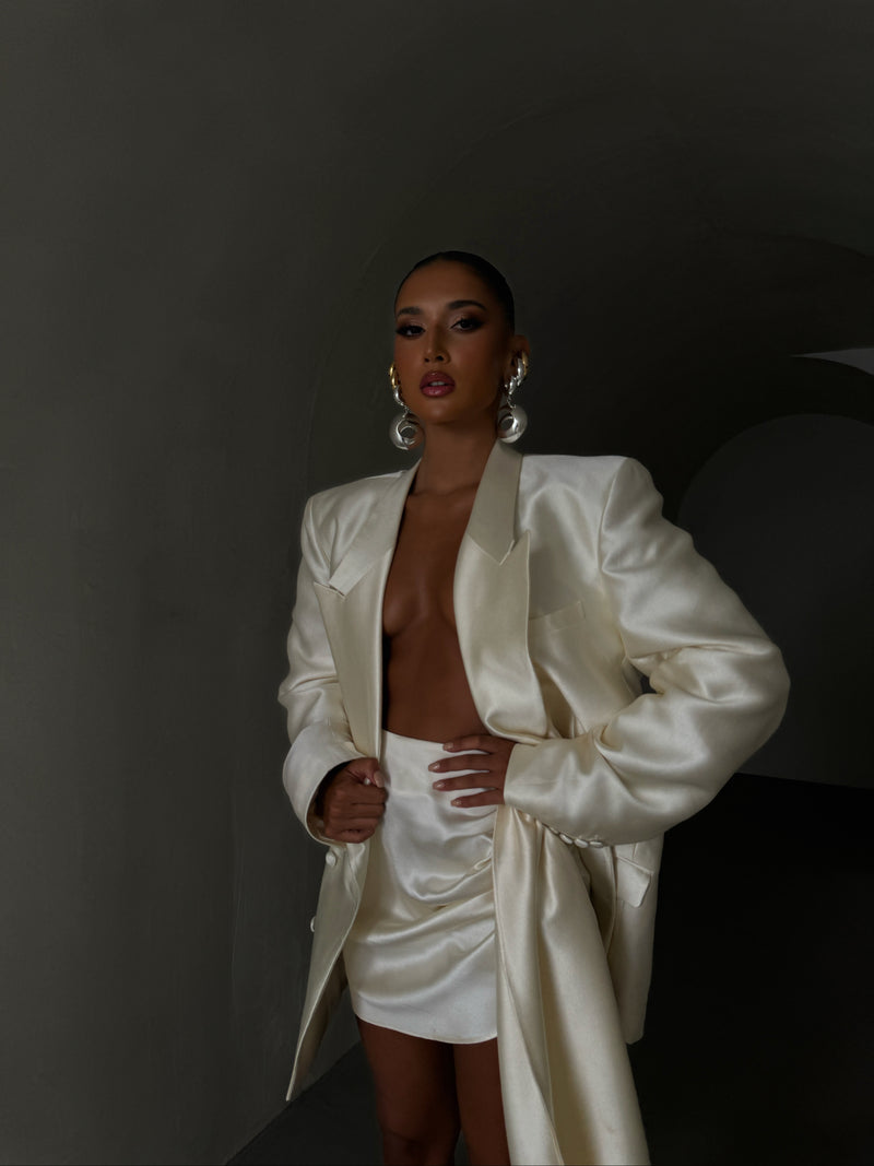 JG Jacket Dress Ivory White