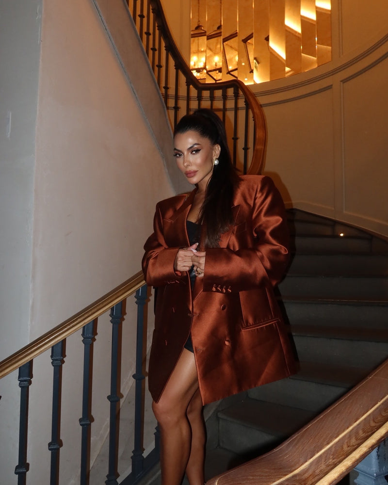 JG Jacket Dress Rich Brown