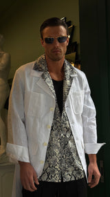 Safari Jacket White Linen