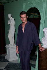 NVH Drawstring Trousers Navy