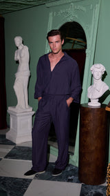 NVH Drawstring Trousers Navy