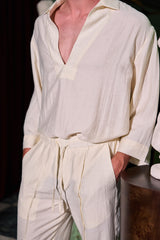 NVH Drawstring Trousers Ivory