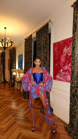Malia Blouse Baroque Print