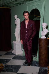 Miami Silk Shirt Shiraz Red