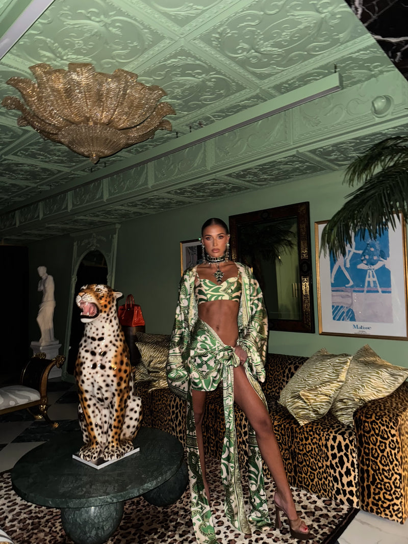 Rio Robe Long Amalfi Print