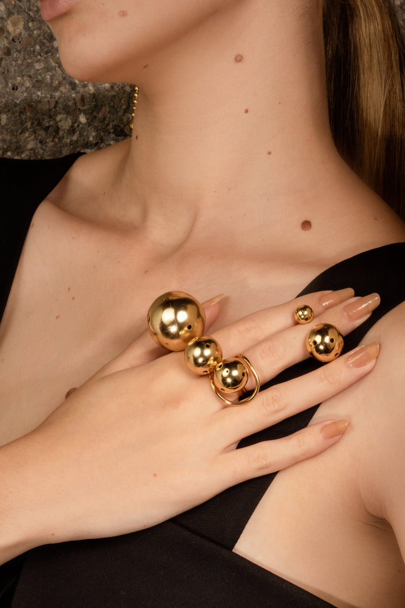 Paula Mendoza Medium Bubble Ring & Earcuff
