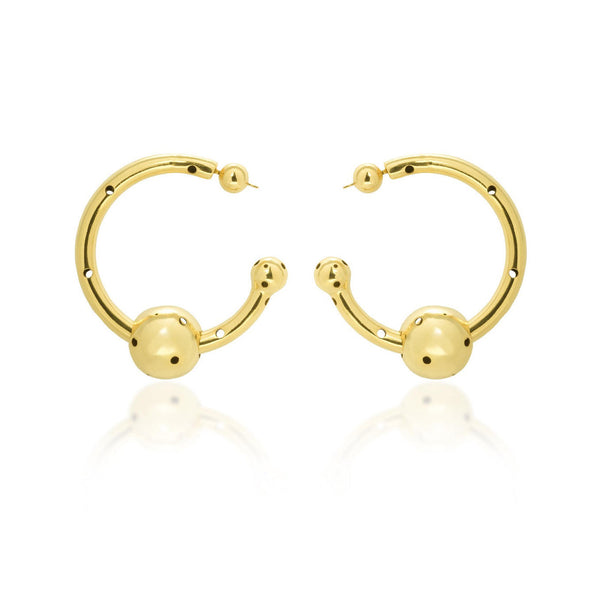 Paula Mendoza Medium Bubble Tube Hoops