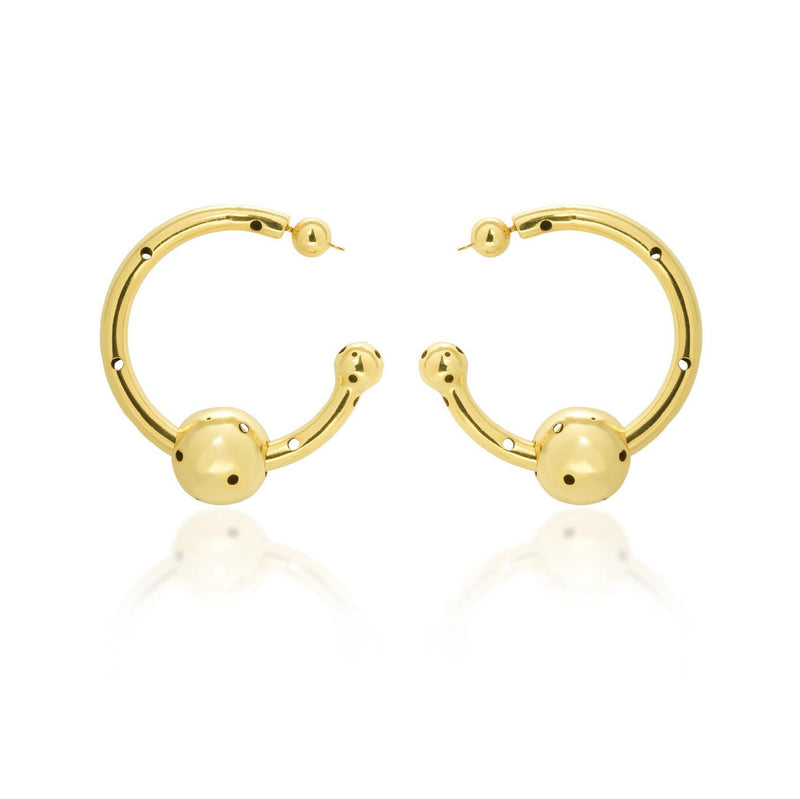 Paula Mendoza Medium Bubble Tube Hoops