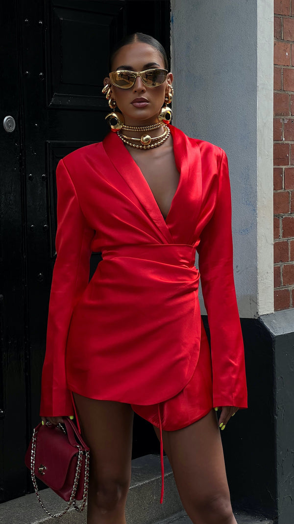 Amore Jacket Dress Poppy Red