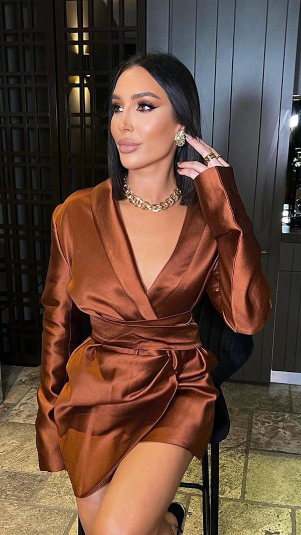 Amore Jacket Dress Brown