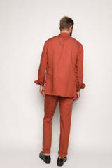 Gio High Waist Ghurka Trousers Terracotta