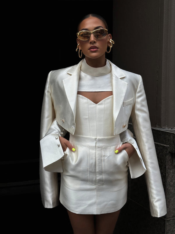 Femme Fatale Box Uomo Jacket Ivory