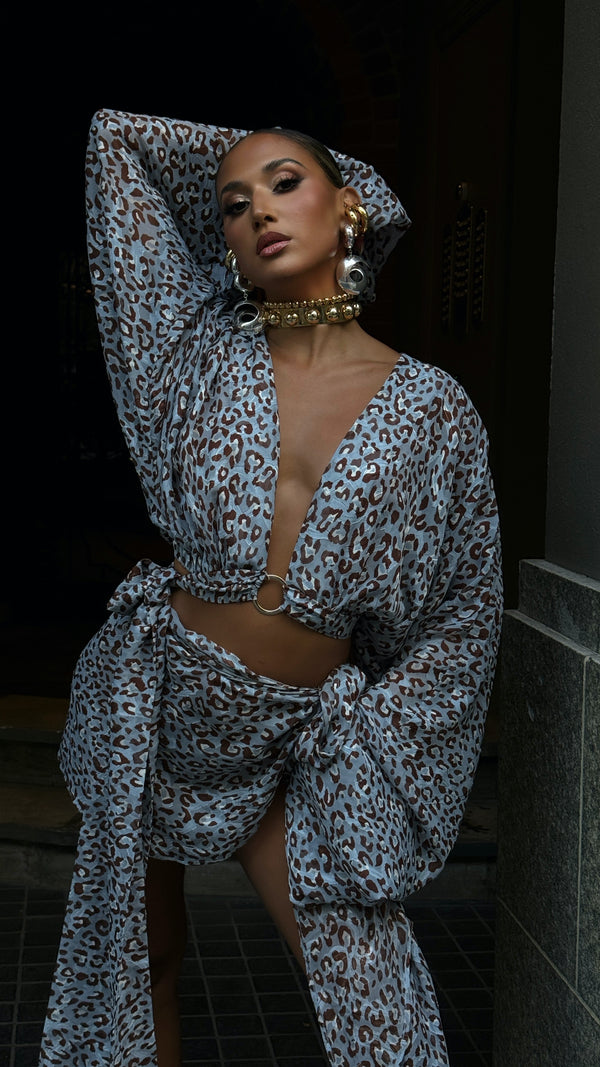 Malia Sarong Leopard Print