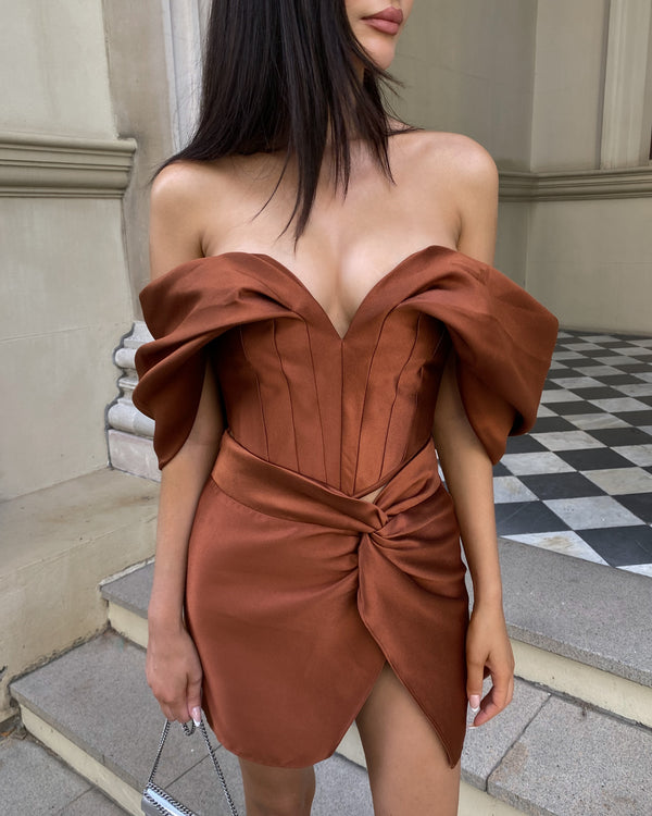 Nina Corset Rich Brown