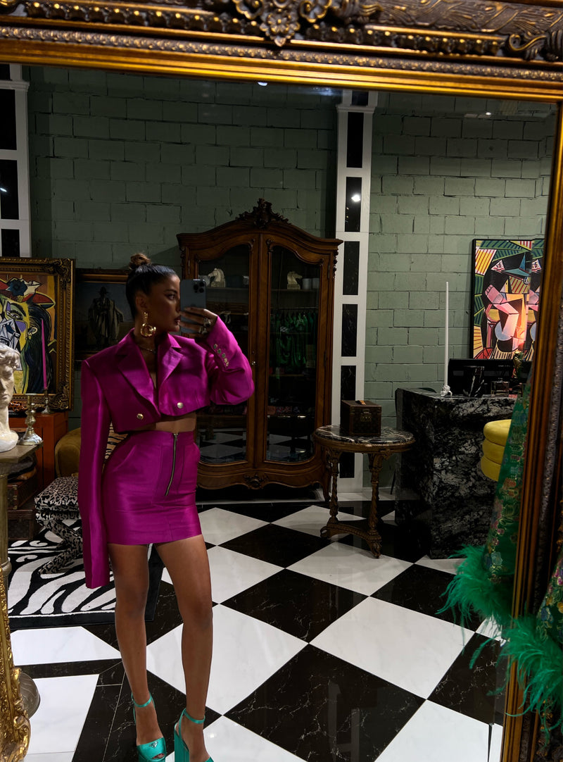 Femme Fatale Box Uomo Jacket Pink Fuchsia
